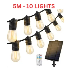 ( 24 / bax ) Becuri solare – 5 METER 10 LIGHTS – ghirlanda