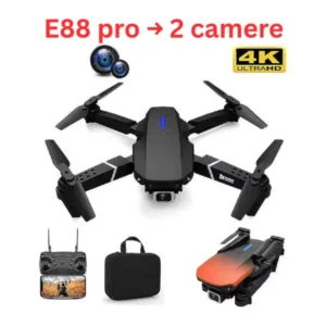 ( 36 / bax ) Drona – E88 PRO- 2 CAMERAS  – cu saculet de transport si cutie