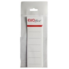 Etichete albe pentru biblioraft 75mm , 10/set