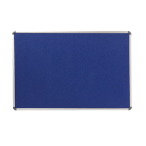 Panou din material textil albastru (fetru) 2 fete cu rama din aluminiu 90*120 cm EVOffice*