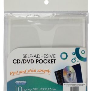 Buzunar autoadeziv pentru CD/DVD, 10 buc/set