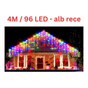 ( 100 / bax ) TURTURI / FRANJURI – 4 METER 96 LED – ALB CALD 4M