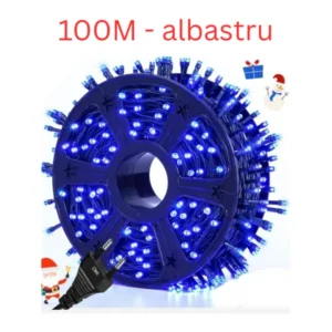 ( 10 / bax ) Instalatie tip rola 100 M / 500 LED NORMAL LED BLUE LIGHT