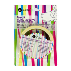 Banda dublu adeziva repozitionabila 24mm*3m Willgo