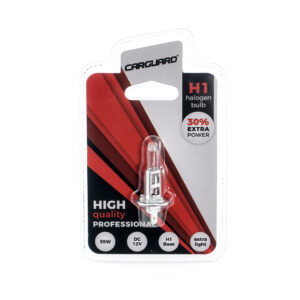 Bec halogen H1, 55W, +30% intensitate – CARGUARD