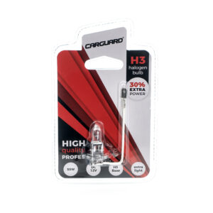 Bec halogen H3 55W, +30% intensitate – CARGUARD