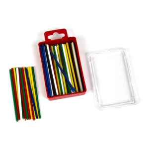 Betisoare scolare din plastic, 50 buc/set in cutie plastic Ark