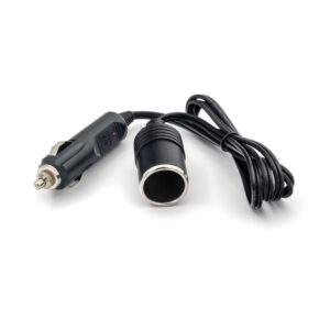 Cablu prelungitor bricheta auto Carguard – 1 m – cu siguranta fuzibila 10A