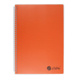 Caiet A4 cu spira plastic, microperforatii si coperti din plastic, 120 file – dictando Willgo