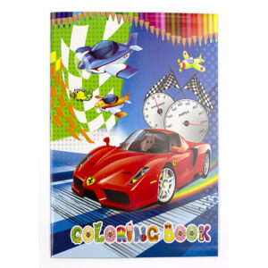 Caiet de colorat A5 ,10 file(8 file pentru colorat +2 file cu abtipilduri) – diverse modele