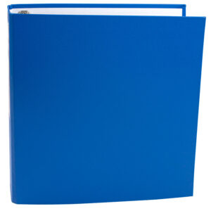 Caiet mecanic carton plastifiat A4, 4 inele EVOffice – albastru