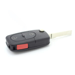 CARGUARD – Audi – carcasa cheie tip briceag, 2+1 butoane, cu buton panica si baterie CR 2032