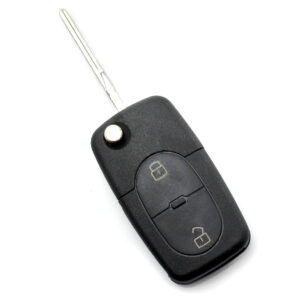 Audi – Carcasa cheie tip briceag, cu 2 butoane,  – baterie 1616 – CARGUARD