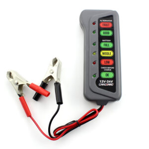 Tester pentru baterie si alternator / 12V – 24V / cu indicatori LED – CARGUARD