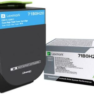 Cartus toner Lexmark cyan 71B0H20 pentru imprimanta CX417DE 3500 pagini ORIGINAL