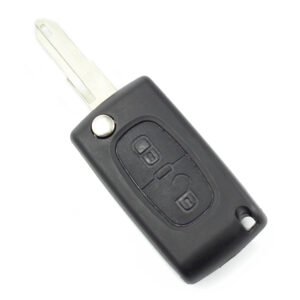 Citroen / Peugeot 206 – Carcasa tip cheie briceag cu 2 butoane si suport baterie