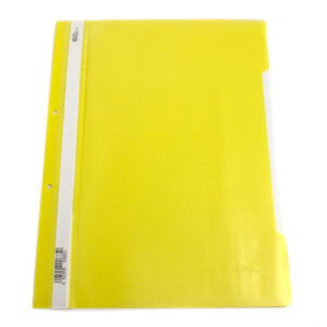 Dosar din plastic cu sina si 2 perforatii  EVOffice galben