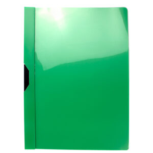 Dosar plastic cu clema metalica, capacitate 50 coli EVOffice -verde