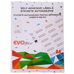 Etichete color auto. pt impr. A4 100 coli/cutie EVOffice- 1/A4 verde