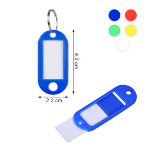 Etichete – suport plastic pentru chei 10buc/set EVOffice – albastru