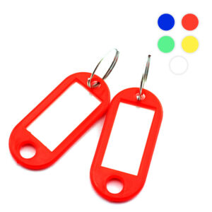 Etichete – suport plastic pentru chei 10buc/set EVOffice – rosu