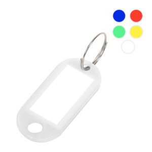 Etichete – suport plastic pentru chei 10buc/set EVOffice – albe