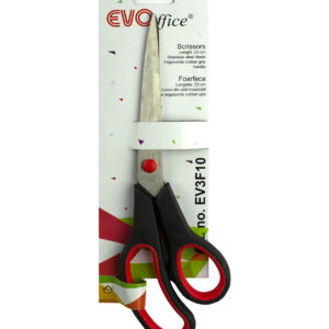 Foarfeca 25 cm, lama din otel, cu maner rubber grip EVOffice