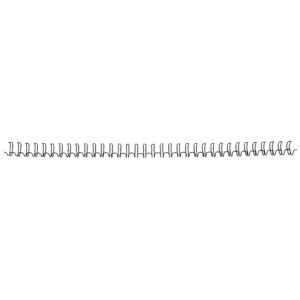 Inele metalice 8mm (5/16`) pt 30-50 coli, 100 buc/cutie EVOffice – negru