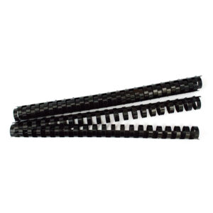 Inele plastic 20 mm, max 180 coli, 100buc/cut EVOffice – negru