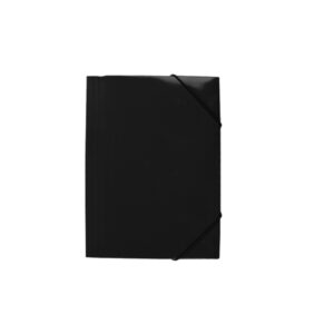 Mapa carton lucios A4 (320*235mm) 400g cu elastic pe colturi EVOffice – negru