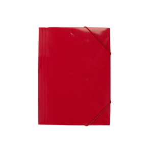 Mapa carton lucios A4 (320*235mm)  400g cu elastic pe colturi EVOffice – rosu