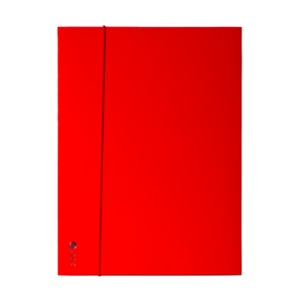 Mapa carton lucios A4 (345*250mm) 700g cu elastic pe latura mare Willgo – rosu