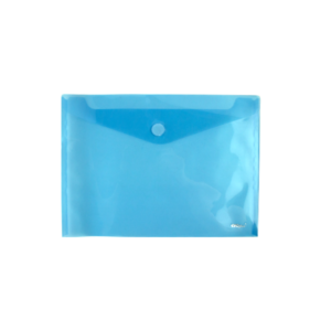 Mapa plastic A4 , 180 microni cu arici EVOffice – albastru transparent