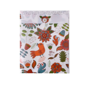 Mapa plastic A4 (330*258mm) cu capsa si burduf de 3 cm, portrait – model floral
