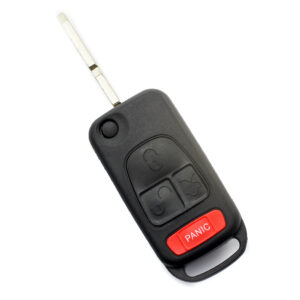 Mercedes Benz – Carcasa tip cheie briceag cu 3 butoane, buton panica, lama 4 „piste”