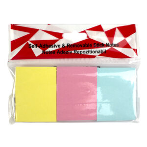 Notes autoadeziv 38*51mm, culori pastel, 3 buc*100 file/set EVOffice