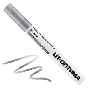 Permanent marker cu vopsea (paint marker) varf mediu 2 mm No. 101 – argintiu