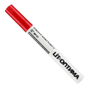 Permanent marker cu vopsea (paint marker) varf mediu 2 mm No. 101 – rosu