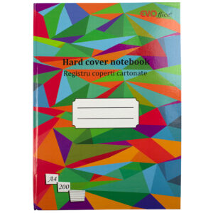 Registru A4 coperti cartonate color, 200 file – dictando EVOffice