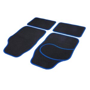 Set covorase auto textile universale Carguard 64 x 44 cm | 44 x 29 cm – negru – albastru