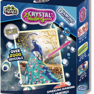 Set creatie pânză cu diamante – păun Paulinda