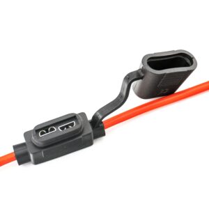 Set suport siguranta auto tip MIDI (19x13mm) etanse Carguard – 5 buc – cablu 23 cm cupru 1 mm² – max 20A