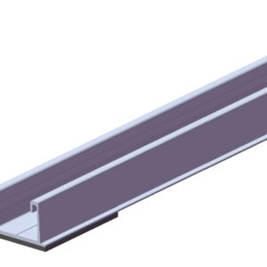 Sina Aluminiu „P” pt montaj panou fotovoltaic 350cm – Acoperis plat