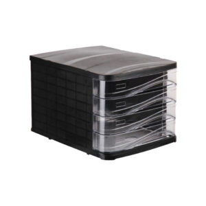 Suport (caseta) plastic cu 4 sertare  pentru documente 36 *28 *25 cm ARK