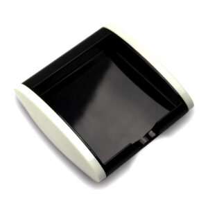 Suport plastic alb pentru cub hartie 8*8*1cm EVOffice Trendy Line