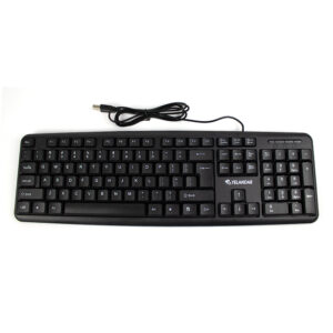 Tastatura USB rezistenta la apa, 104 taste, culoare negru