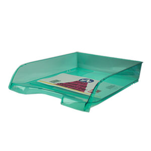 Tavita plastic documente Ark – transparent verde