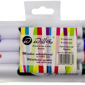 Whiteboard marker 4 culori/set Willgo