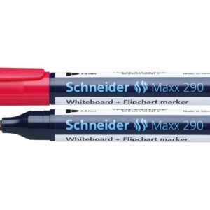 Whiteboard si flipchart marker, Schneider 290 – rosu