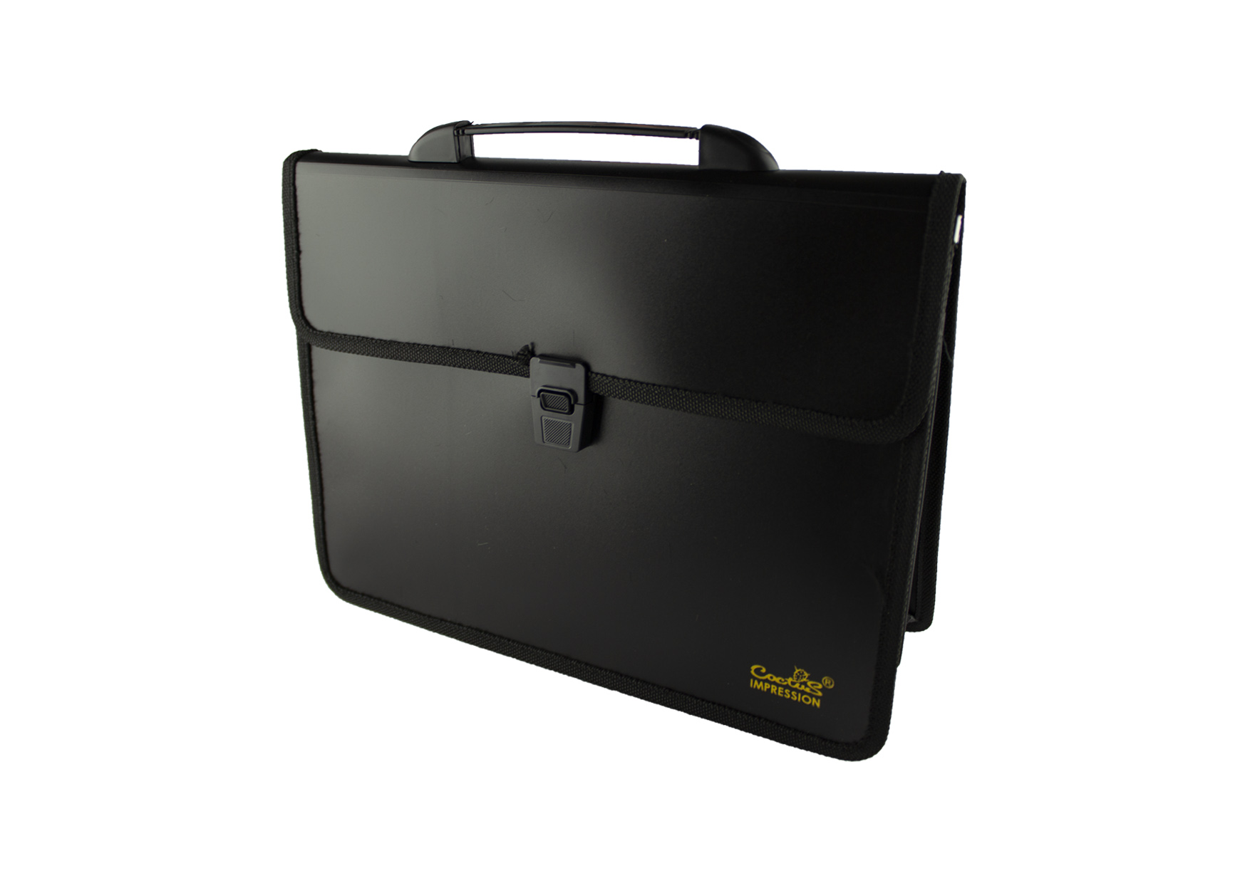 6897_1_1610443859.jpg Servieta plastic A4 expandabila, burduf 115 mm, 2 compartimente EVOffice -negru